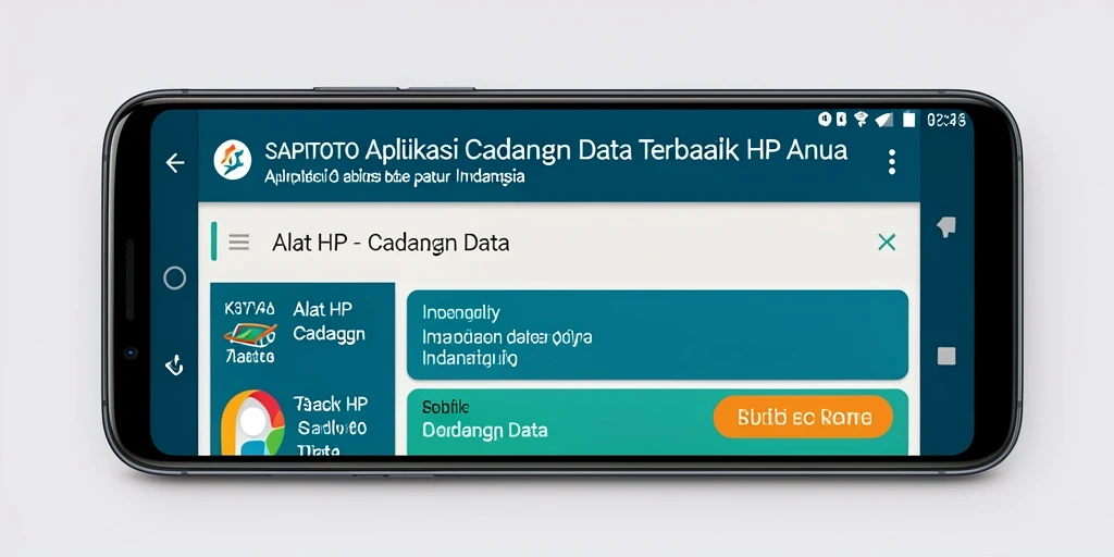 Tampilan antarmuka SAPITOTO yang user-friendly dan fungsi pencadangan data.
