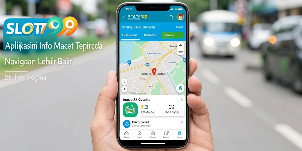 Screenshot utama SLOT99 menampilkan antarmuka informasi kemacetan yang jelas.